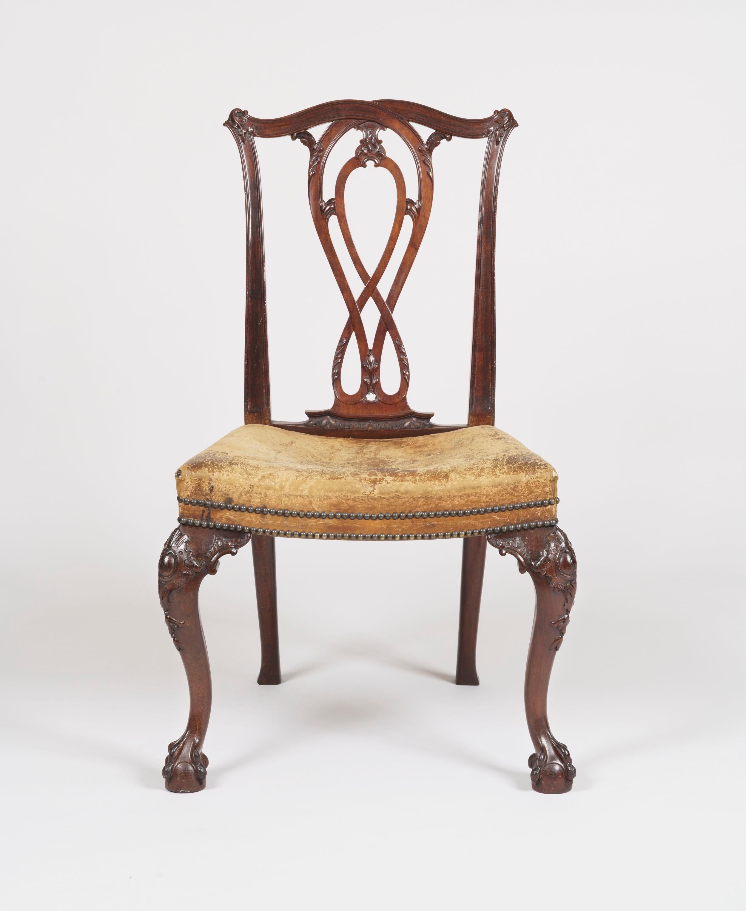 English Large Set of Eighteen 19th Century Mahogany Dining Chairs in the Georgian Style For Sale