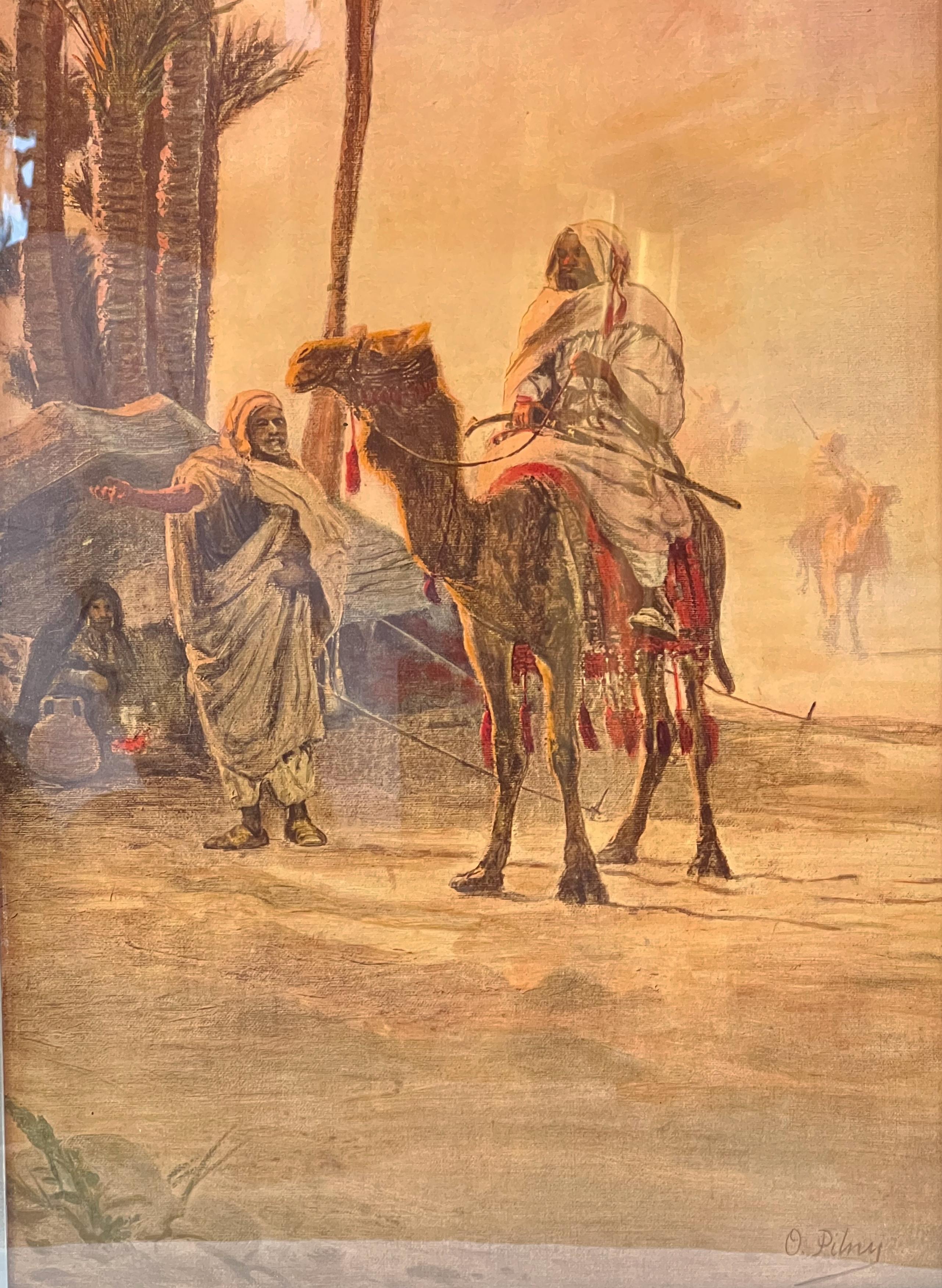 Paint Large Set Of Four Orientalist Prints, Otto Pilny '1866 – 1936'  For Sale