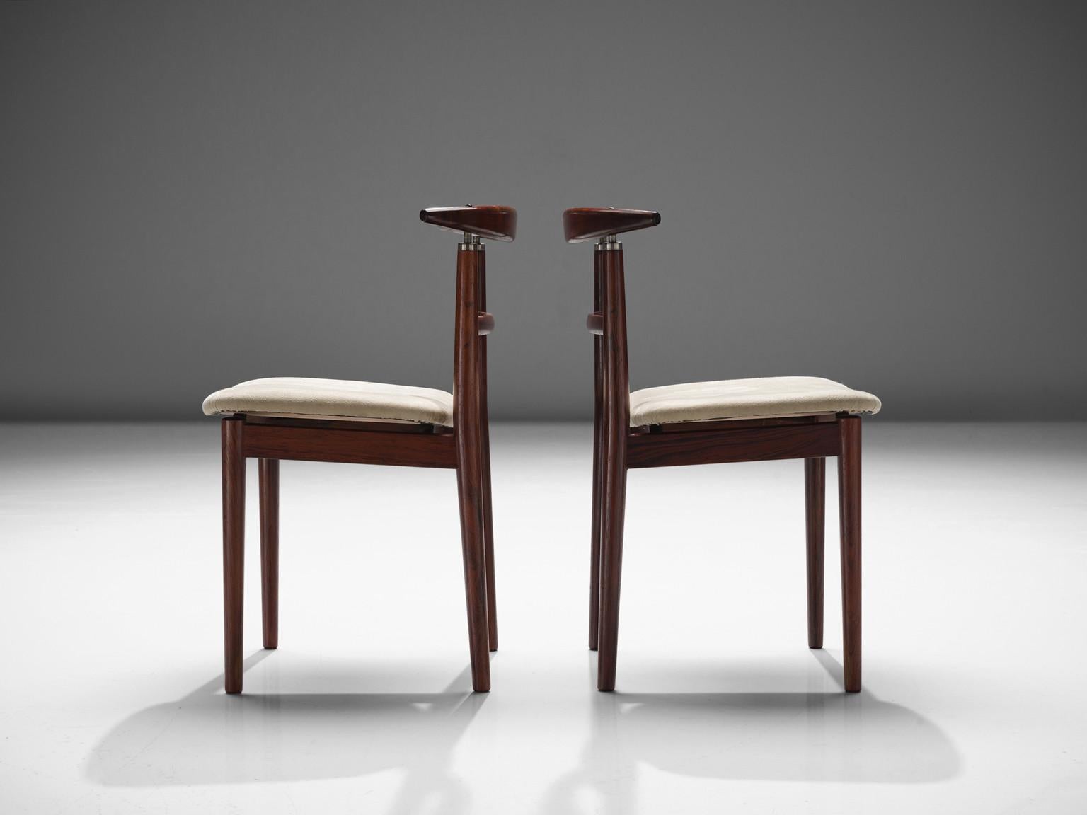 Mid-20th Century Large Set of Helge Sibast & Børge Rammeskov Dining Chairs