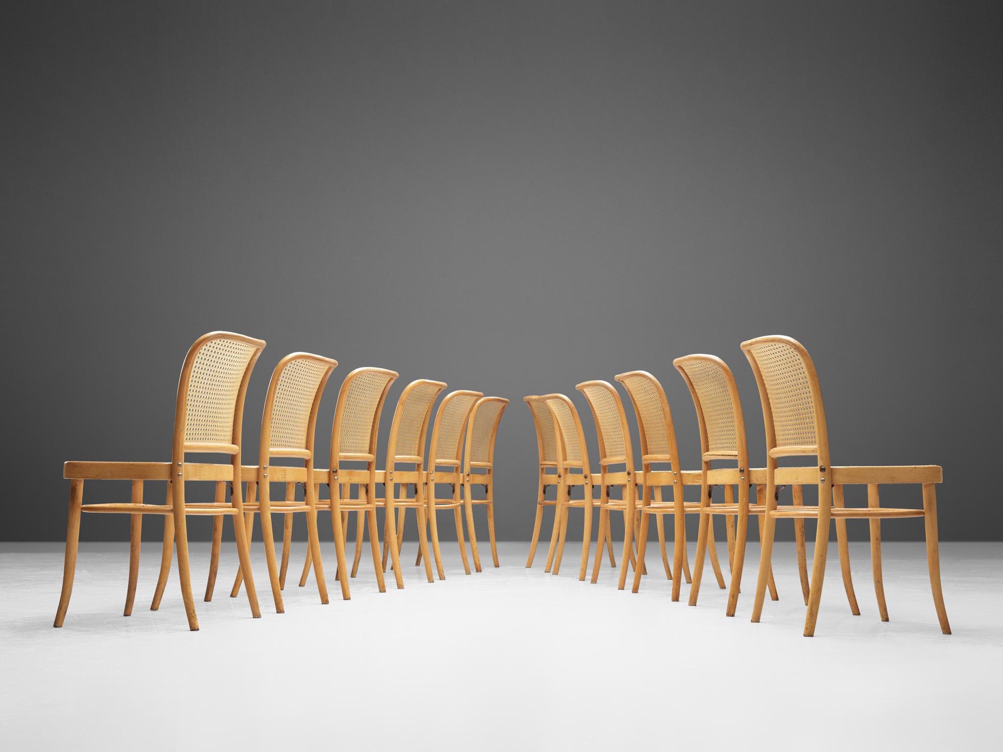 Mid-Century Modern Large Set of Iconic Ton Dining Chairs
