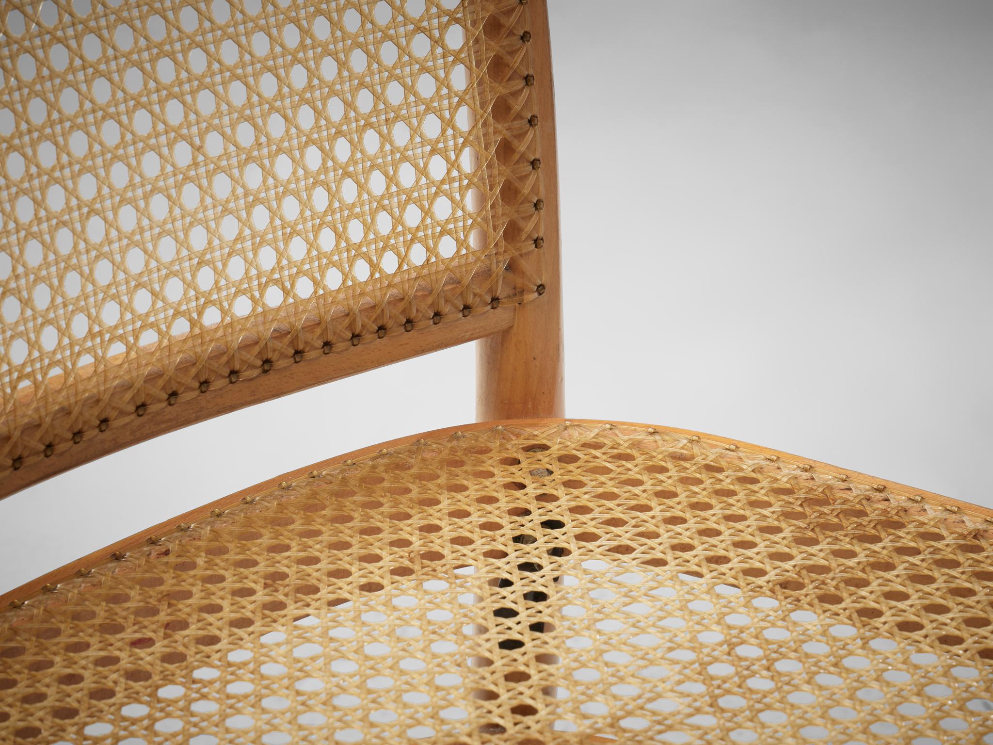 Cane Large Set of Iconic Ton Dining Chairs