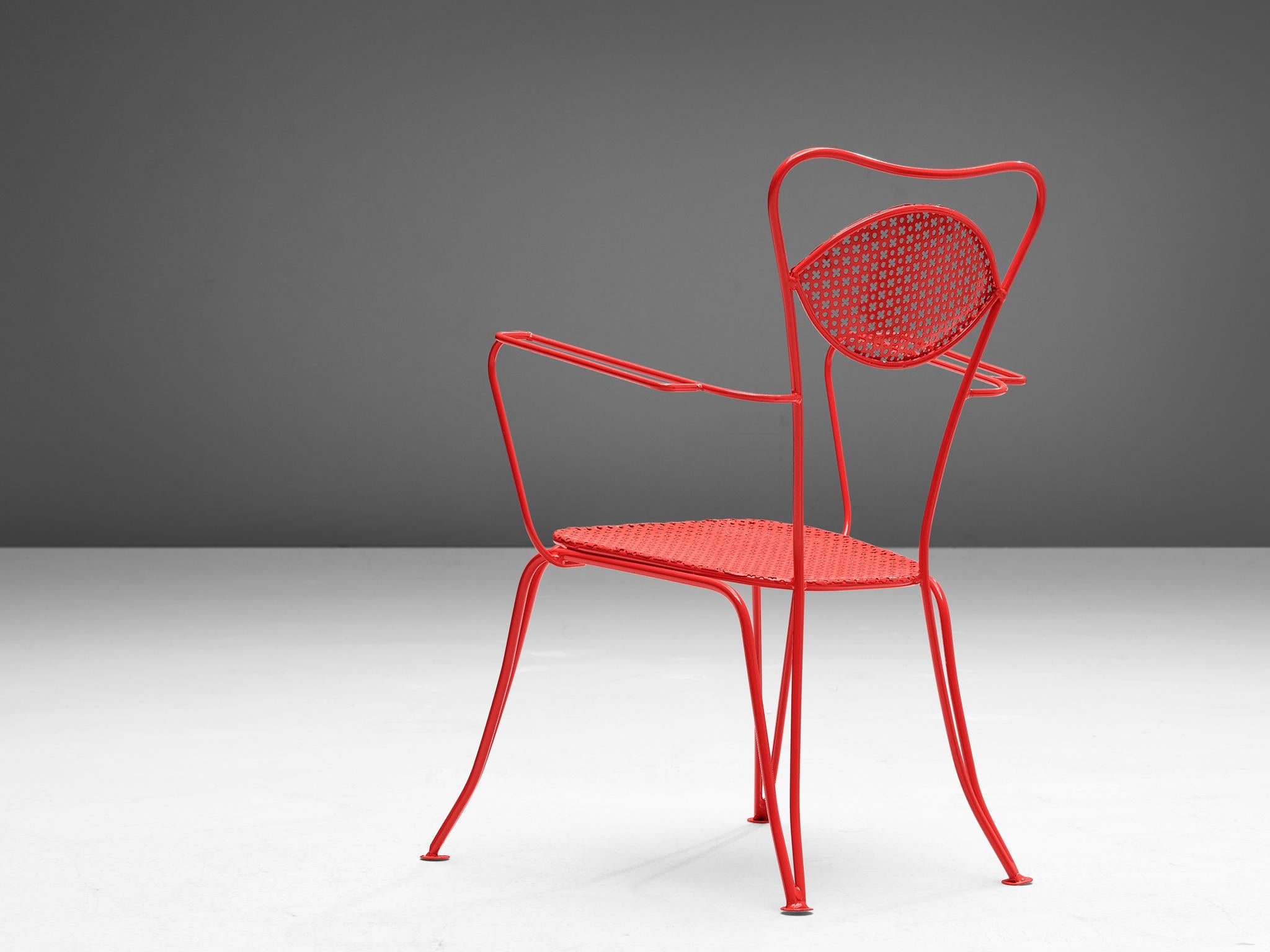 Grand ensemble de chaises de patio italiennes de différentes couleurs en vente 4