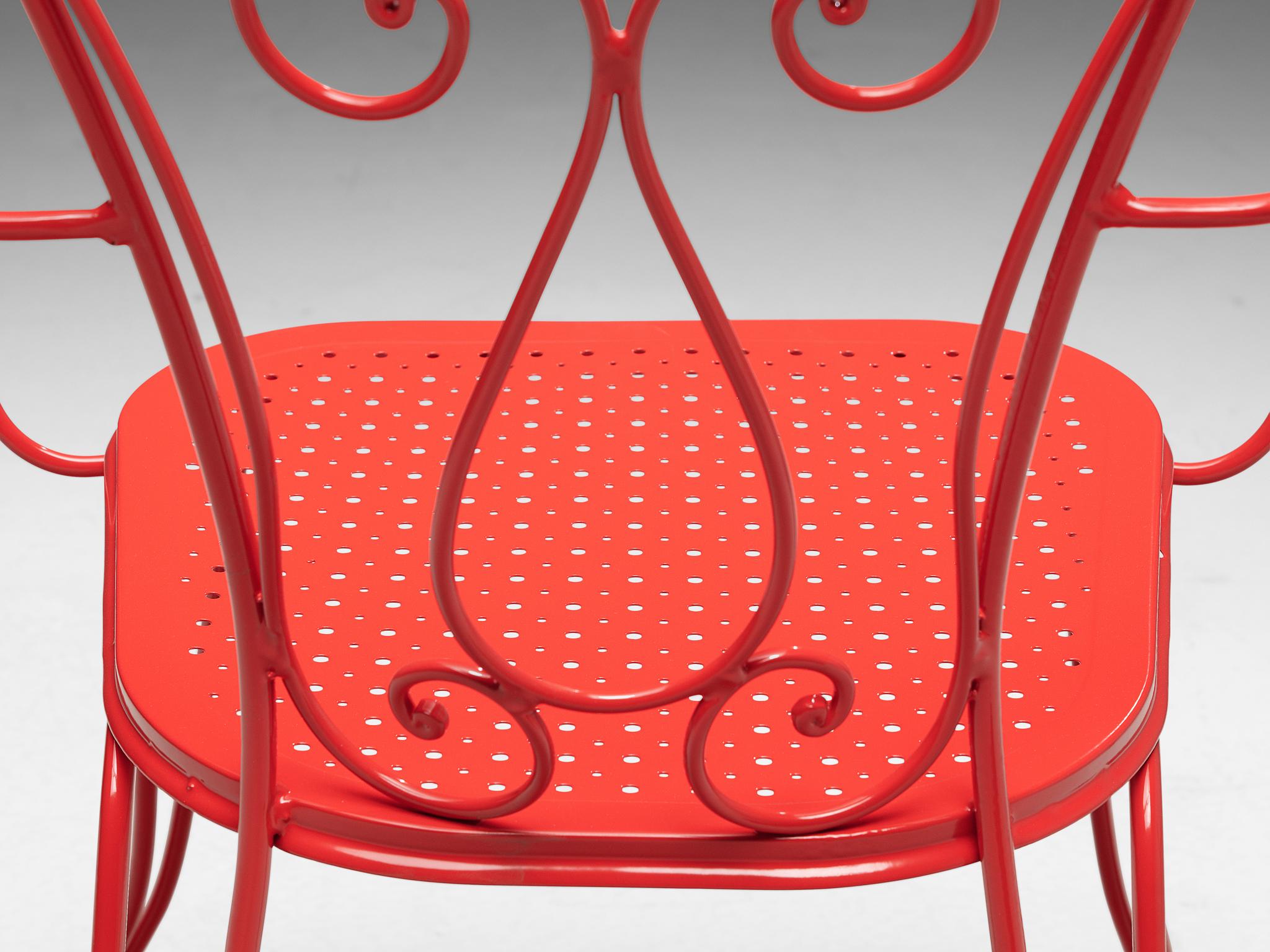 Grand ensemble de chaises de patio italiennes de différentes couleurs en vente 7