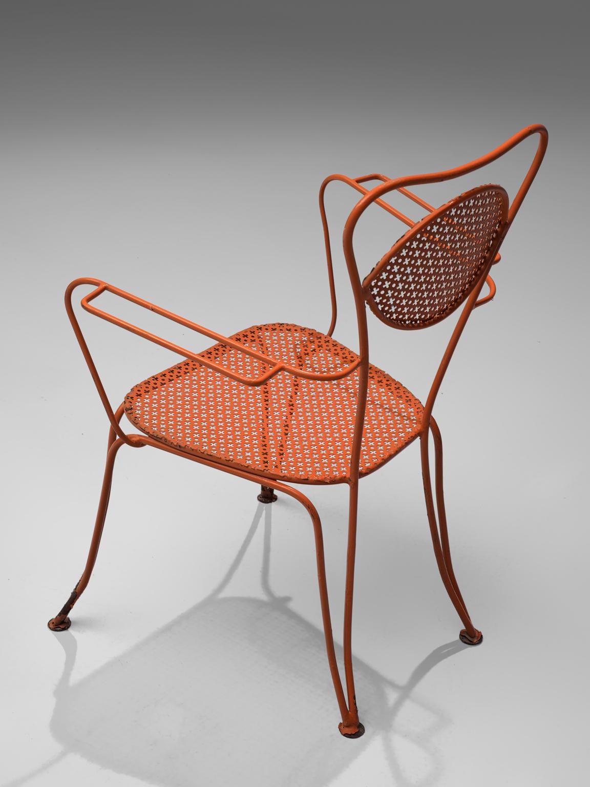 Large Set of Italian Terra Rosa Patio Chairs + 200 3