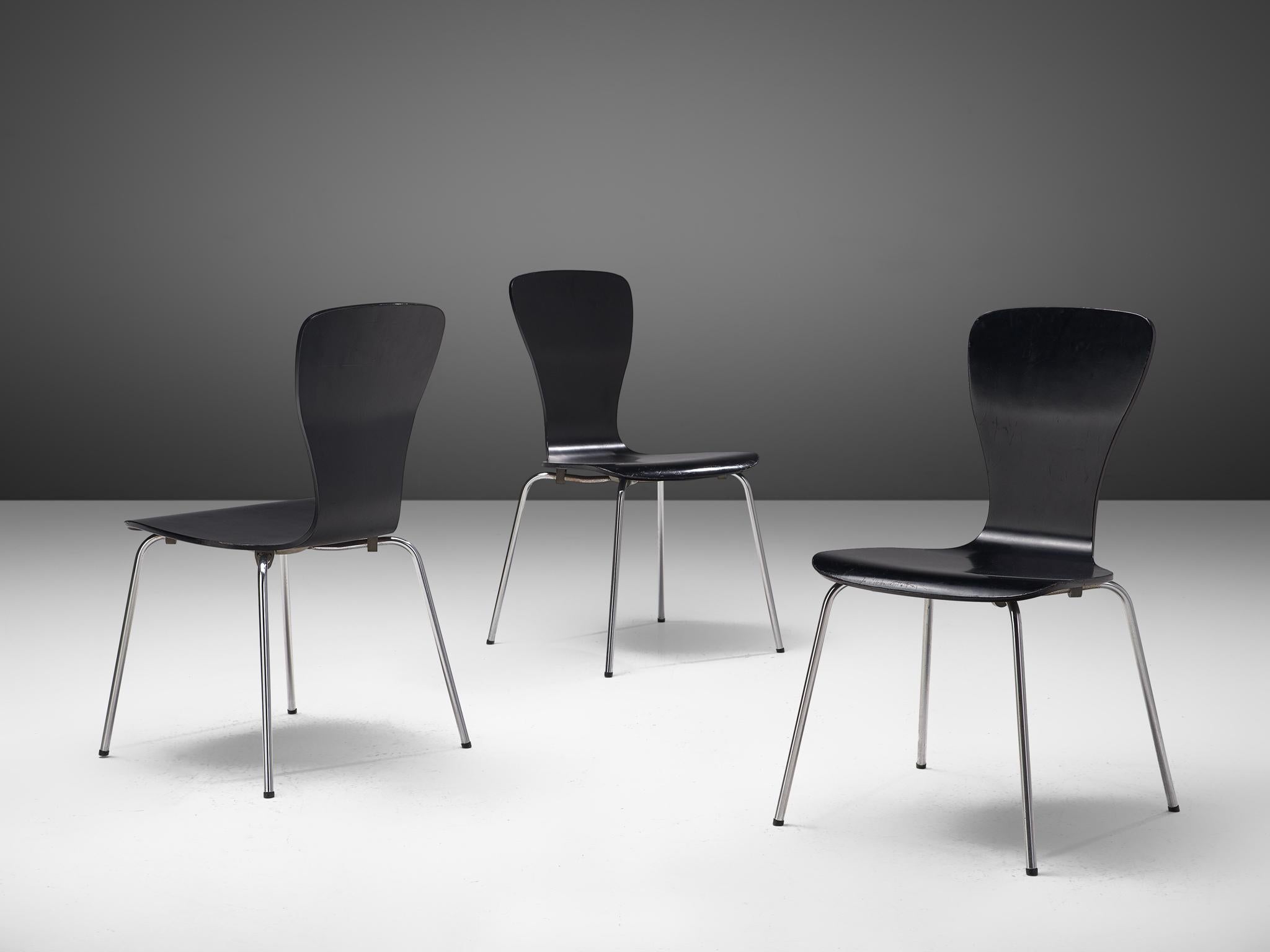 Large set of 'Nikke' Dining Chairs by Tapio Wirkkala 2