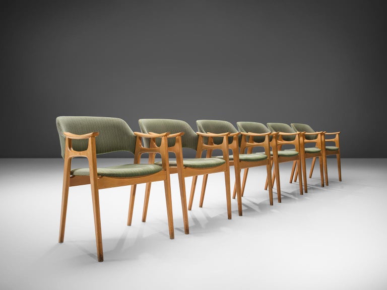 Large Set of Norwegian Dining Chairs For Sale at 1stDibs