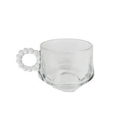 Large Set of Punch or Eggnog Glass Cups with Bubble Handles, Set of 28