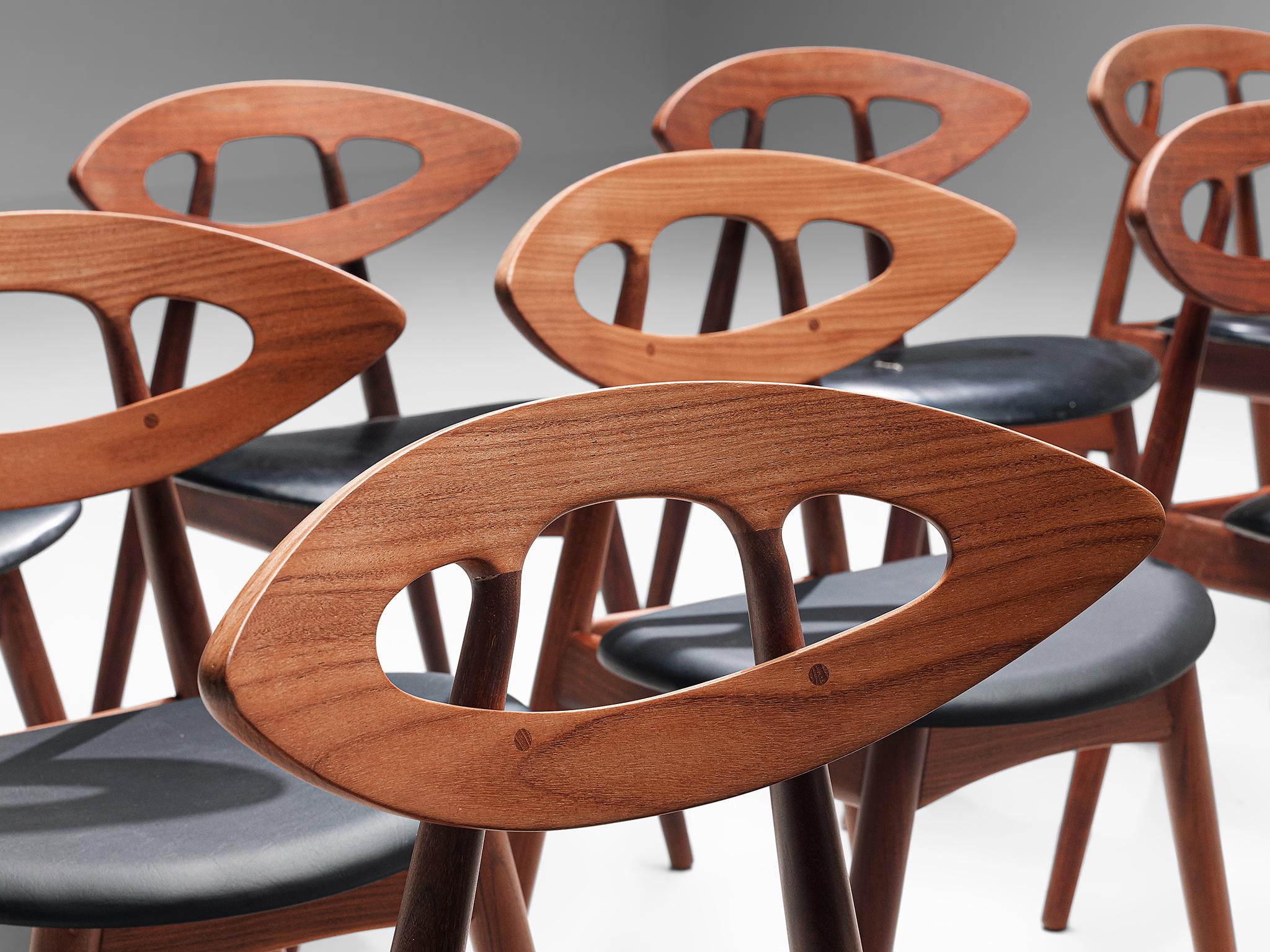 Danish  Large Set of Twelve Ejvind A. Johansson 'Eye' Dining Chairs