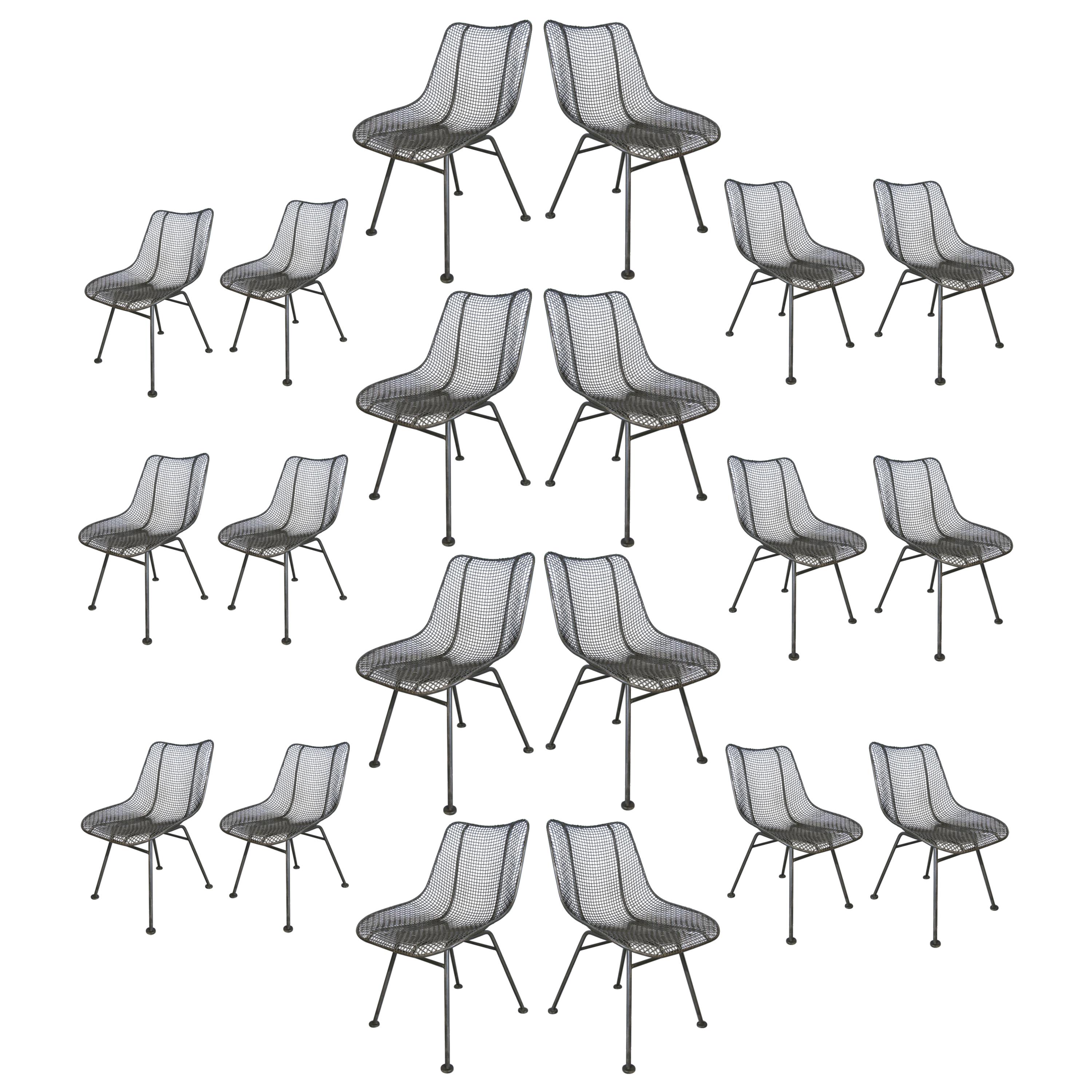 Large Set of 20 Vintage Russell Woodard Sculptura Chairs, Priced Individually