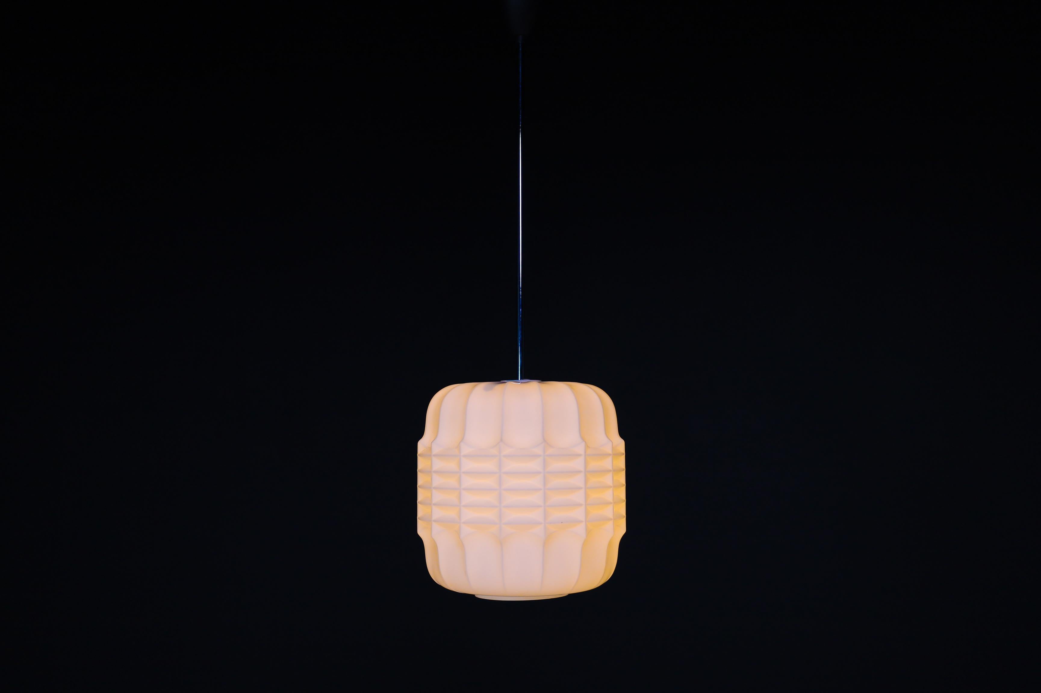 Large set Pendants Brutalist - Modern Opaline Glass, Europe the 1960s. For Sale 2