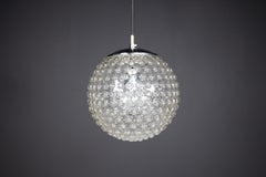 Großes Set Rolf Krüger Chrom- und Blasenglas-Anhänger für Stab, Deutschland 1970er Jahre