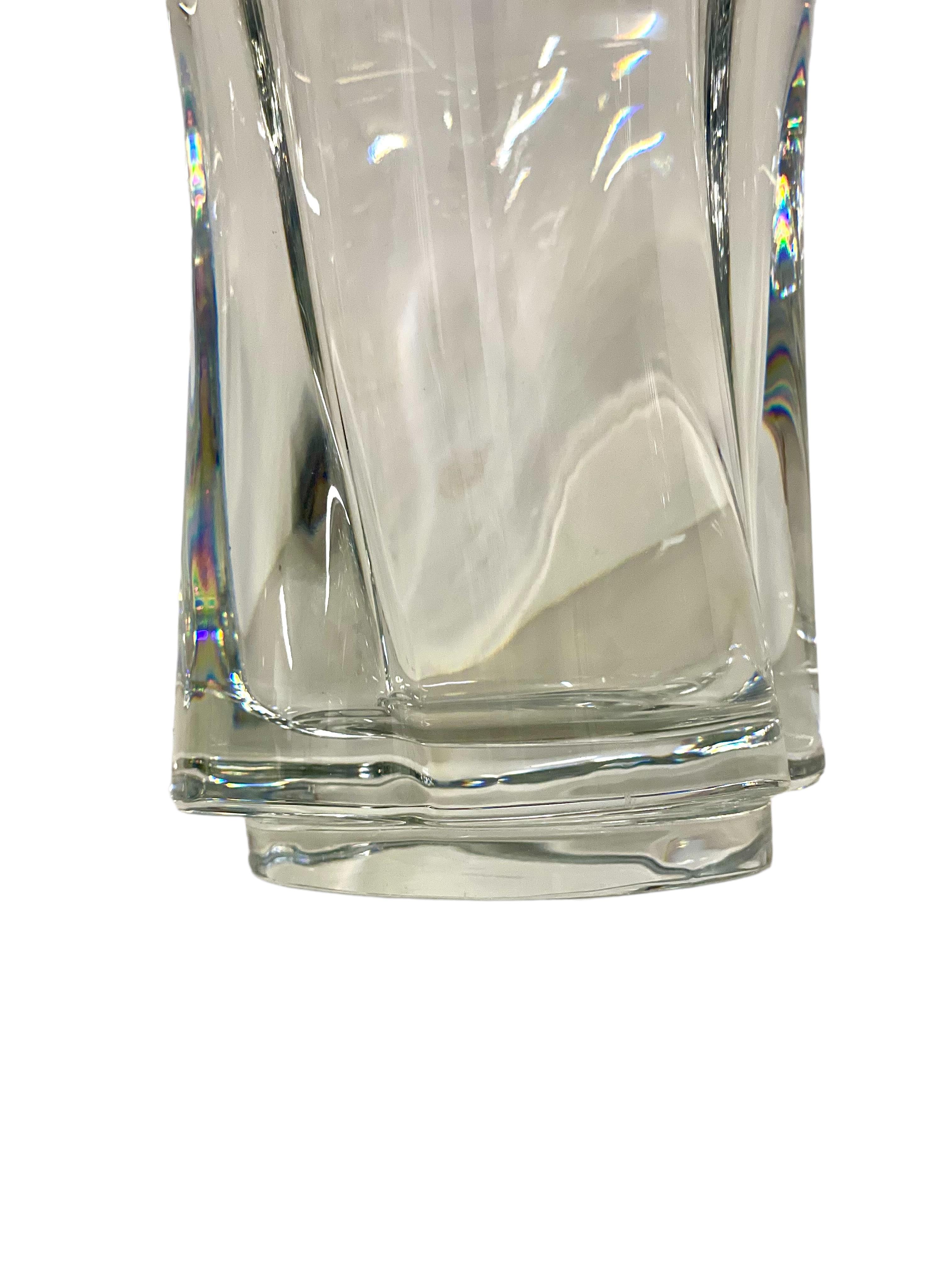 Cristallo Grande vaso pesante in cristallo di Sèvres in vendita
