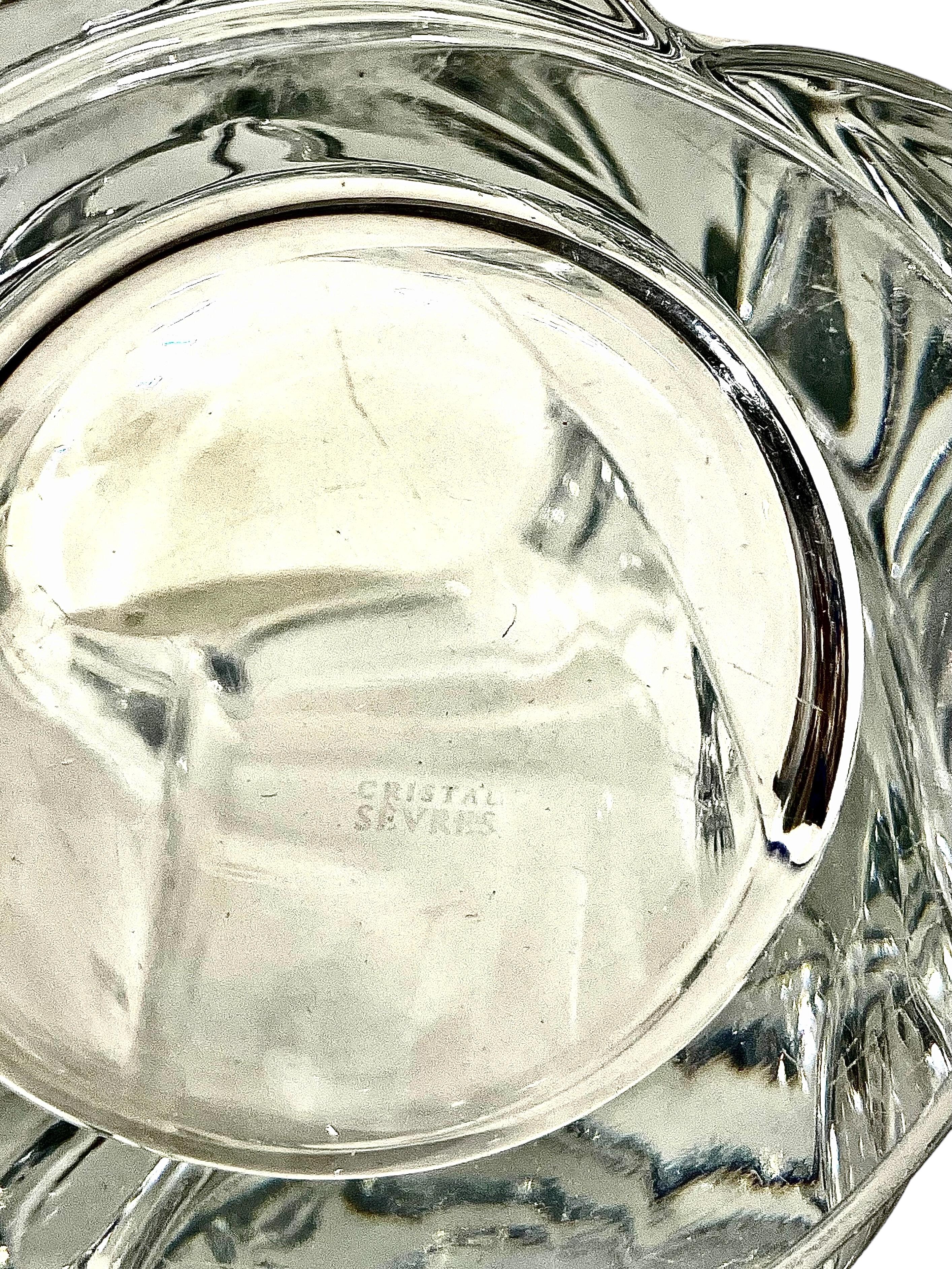 Grande vaso pesante in cristallo di Sèvres in vendita 1