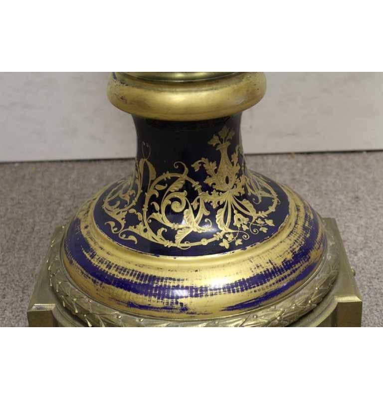 Large Sevres Style Covered Urn, 19th Century 5