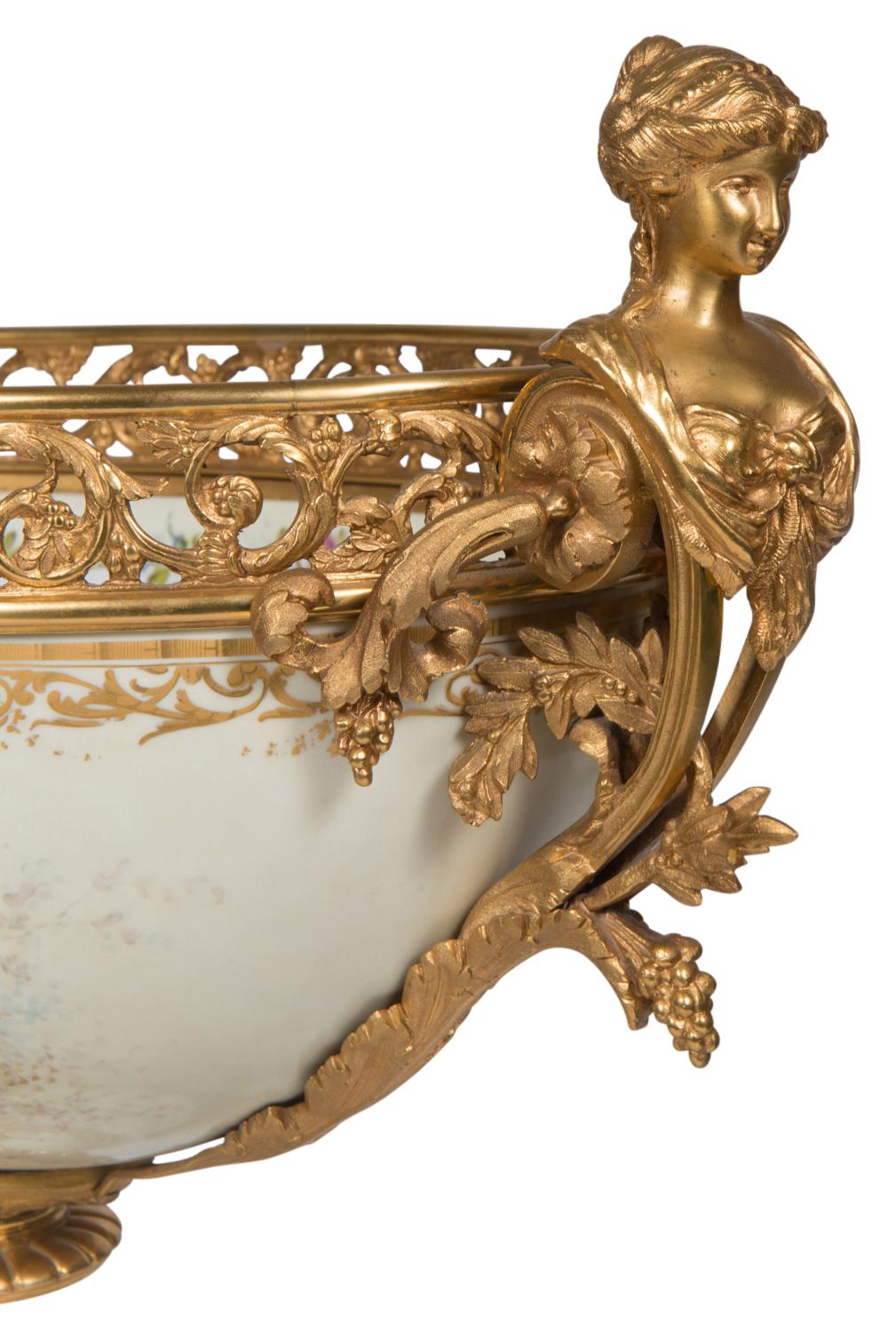 Large Sevres Style Garniture, 19th Century For Sale 7