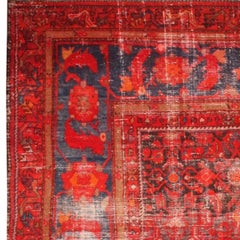 Shabby Chic Antique Persian Malayer Rug. Size: 12 ft 8 in x 19 ft 9 in