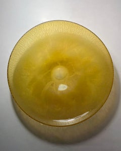Large Shallow Glass Charger / Bowl by A.D. Copier Leerdam