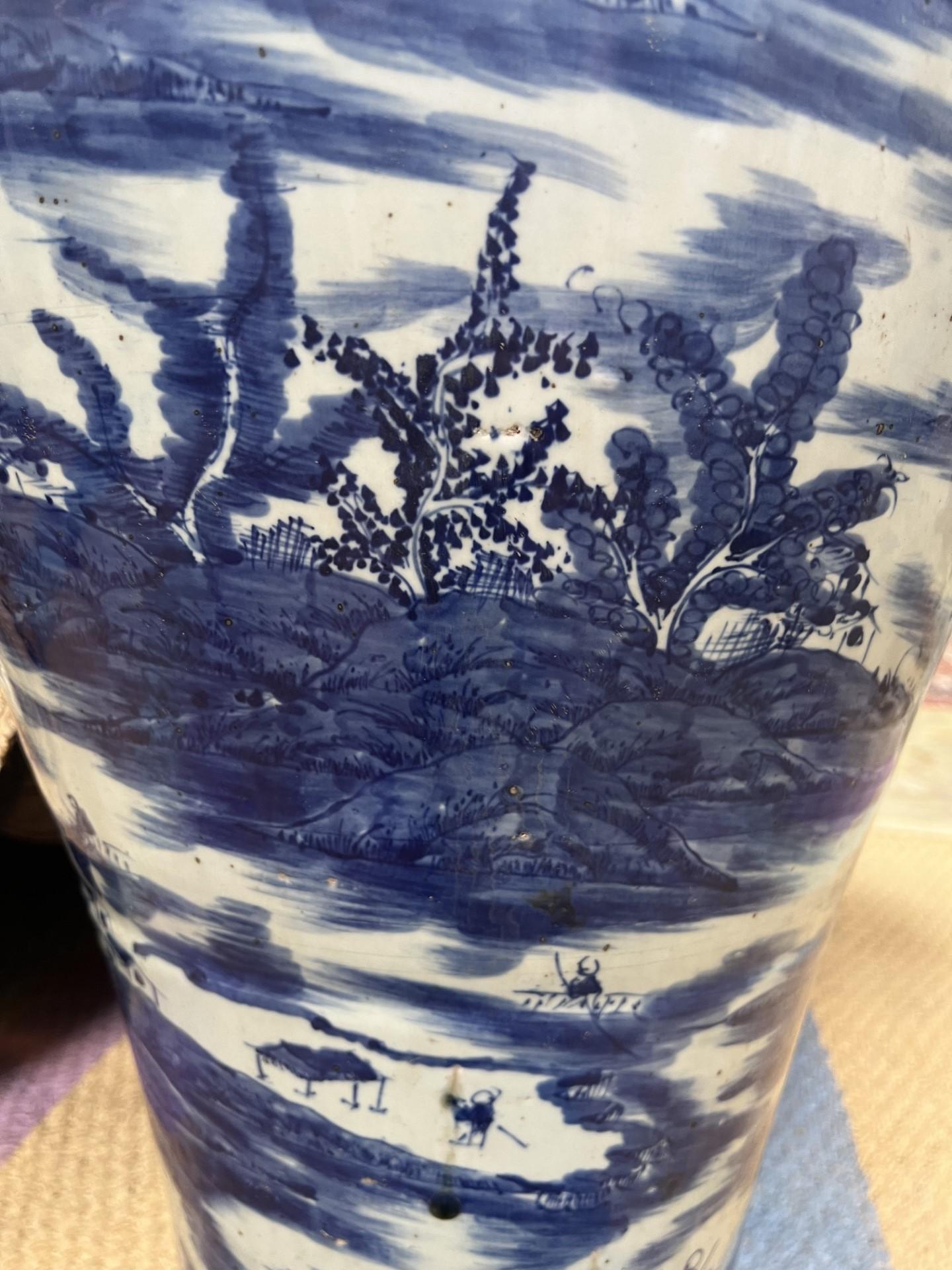 Asian Large Shang Dynasty Porcelain Vases - Set of 2 For Sale