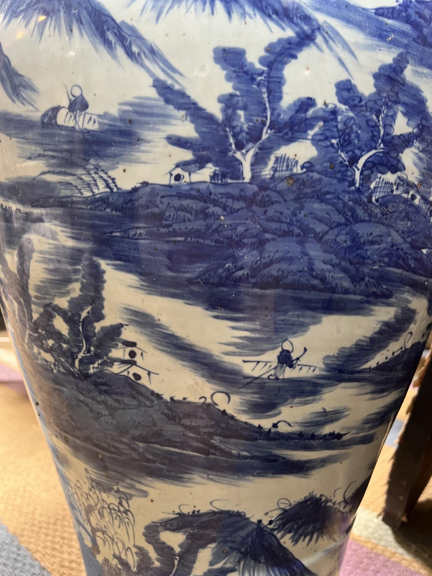 Mid-20th Century Large Shang Dynasty Porcelain Vases - Set of 2 For Sale
