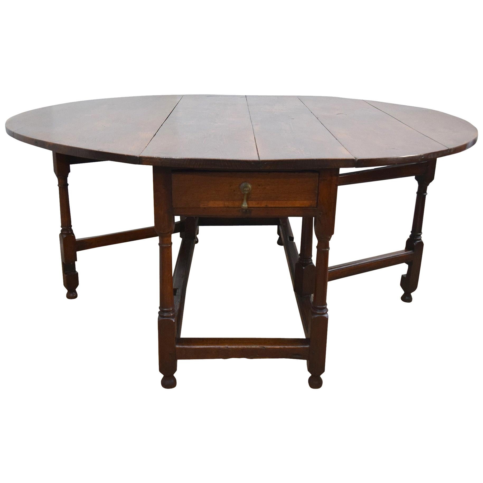 Large Shape-Shifting French Baroque Table For Sale