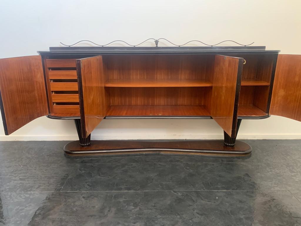 Large Shaped and Ashlar Sideboard attributed to Vittorio Dassi, 1950s For Sale 5