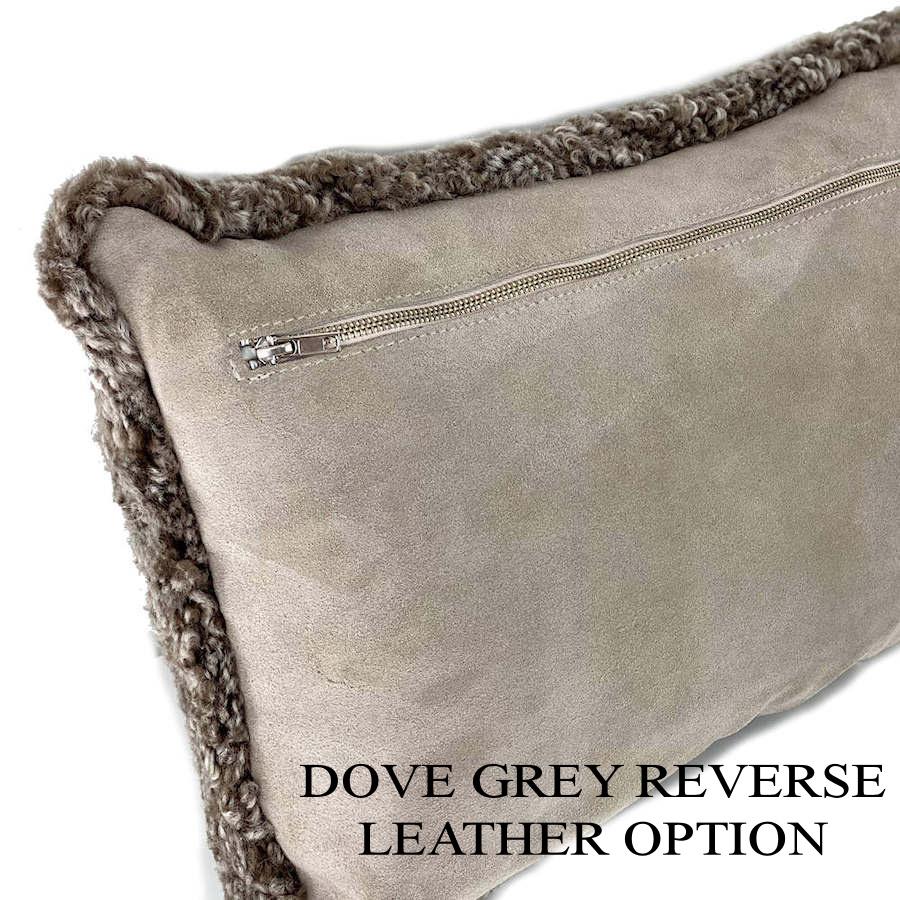 Hand-Crafted Large Shearling Pillow - Euro 24x24