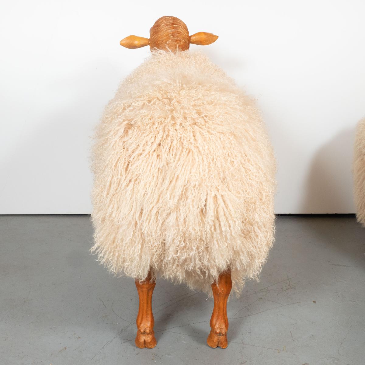 American Large Sheep Sculpture by Carlos Villegas For Sale