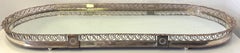Large Sheffield Plate Mirrored Table Centerpiece / Plateau, Attributed Boulton
