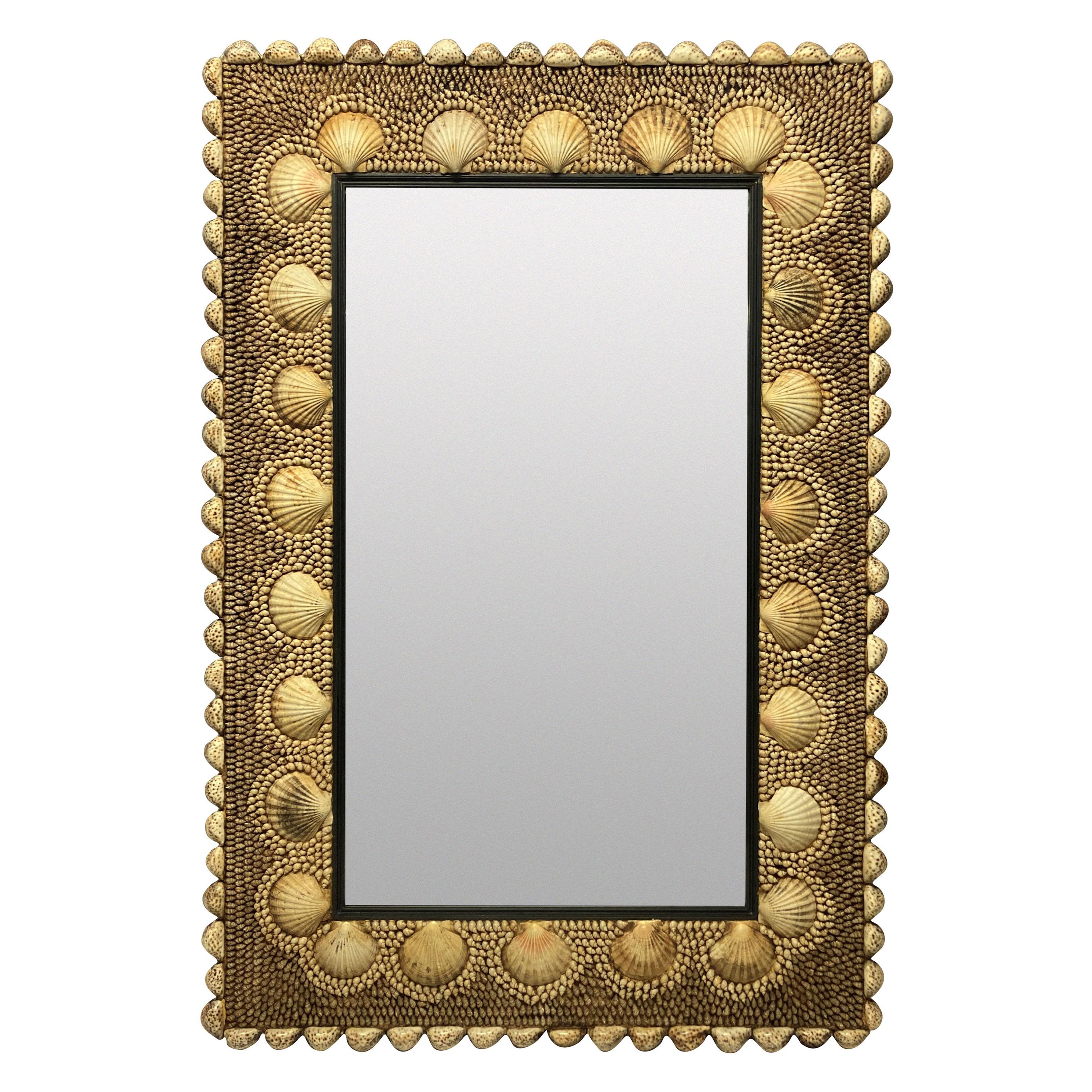 Large Shell Encrusted Mirror by Redmile