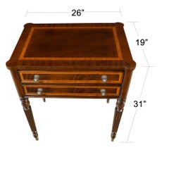 Large Sheraton End Table