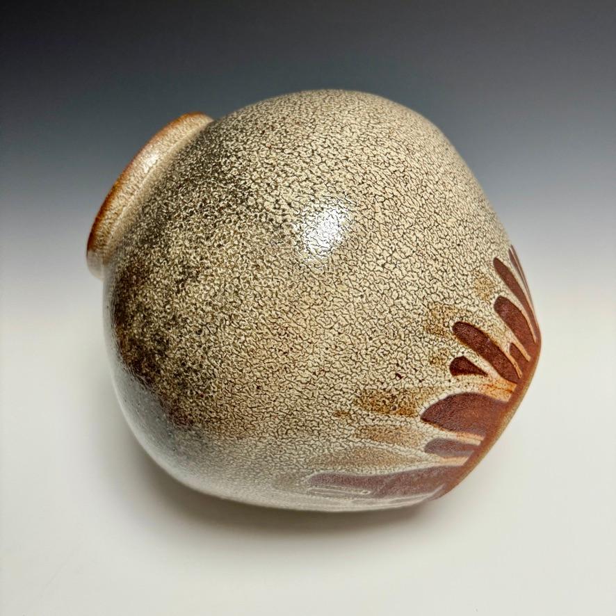 Tsubo grande in ceramica smaltata Shino di Jason Fox in vendita 2