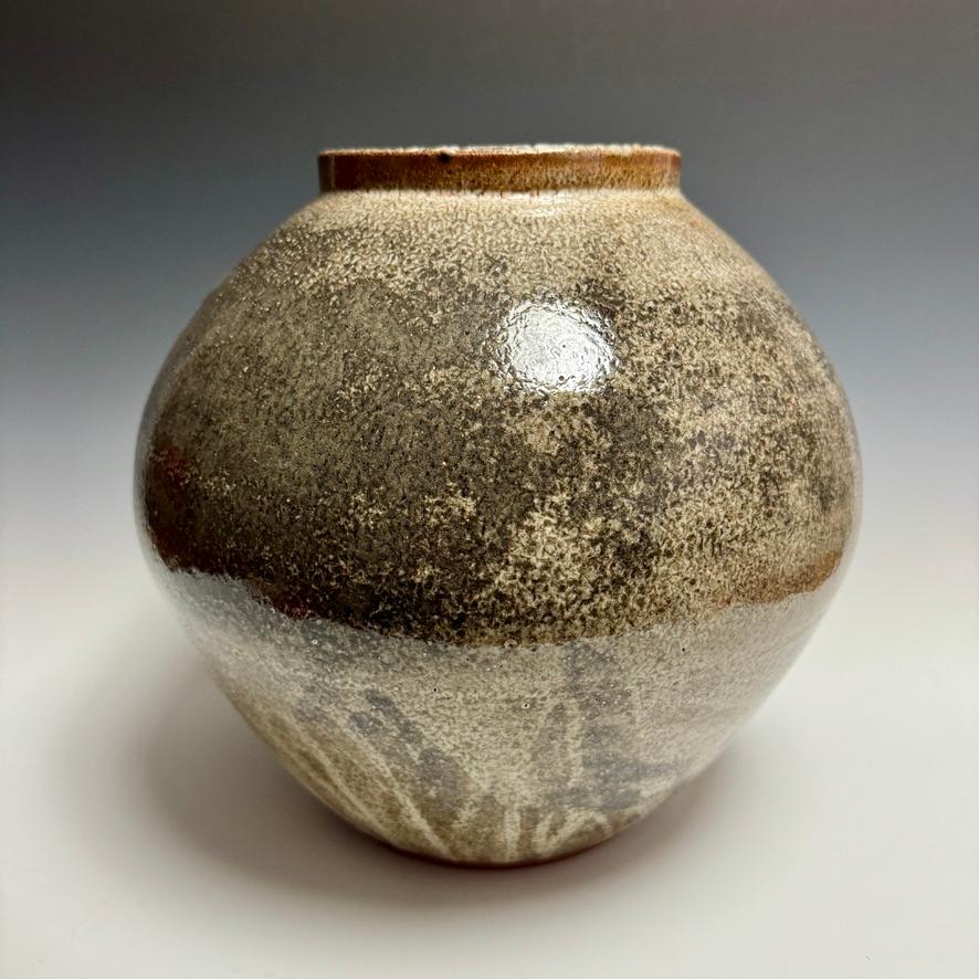 Americano Tsubo grande in ceramica smaltata Shino di Jason Fox in vendita