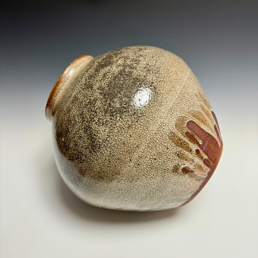Ceramica Tsubo grande in ceramica smaltata Shino di Jason Fox in vendita