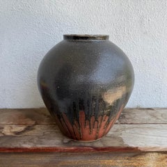 Large Shino Glazed Tsubo by Jason Fox