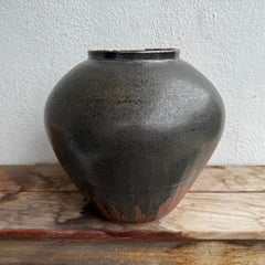 Large Shino Glazed Tsubo by Jason Fox