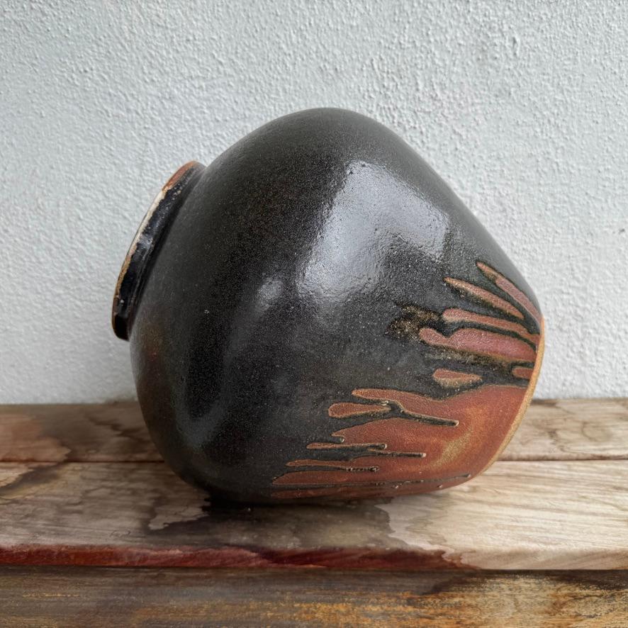 Tsubo esmaltado Shino grande por Jason Fox Siglo XXI y contemporáneo en venta