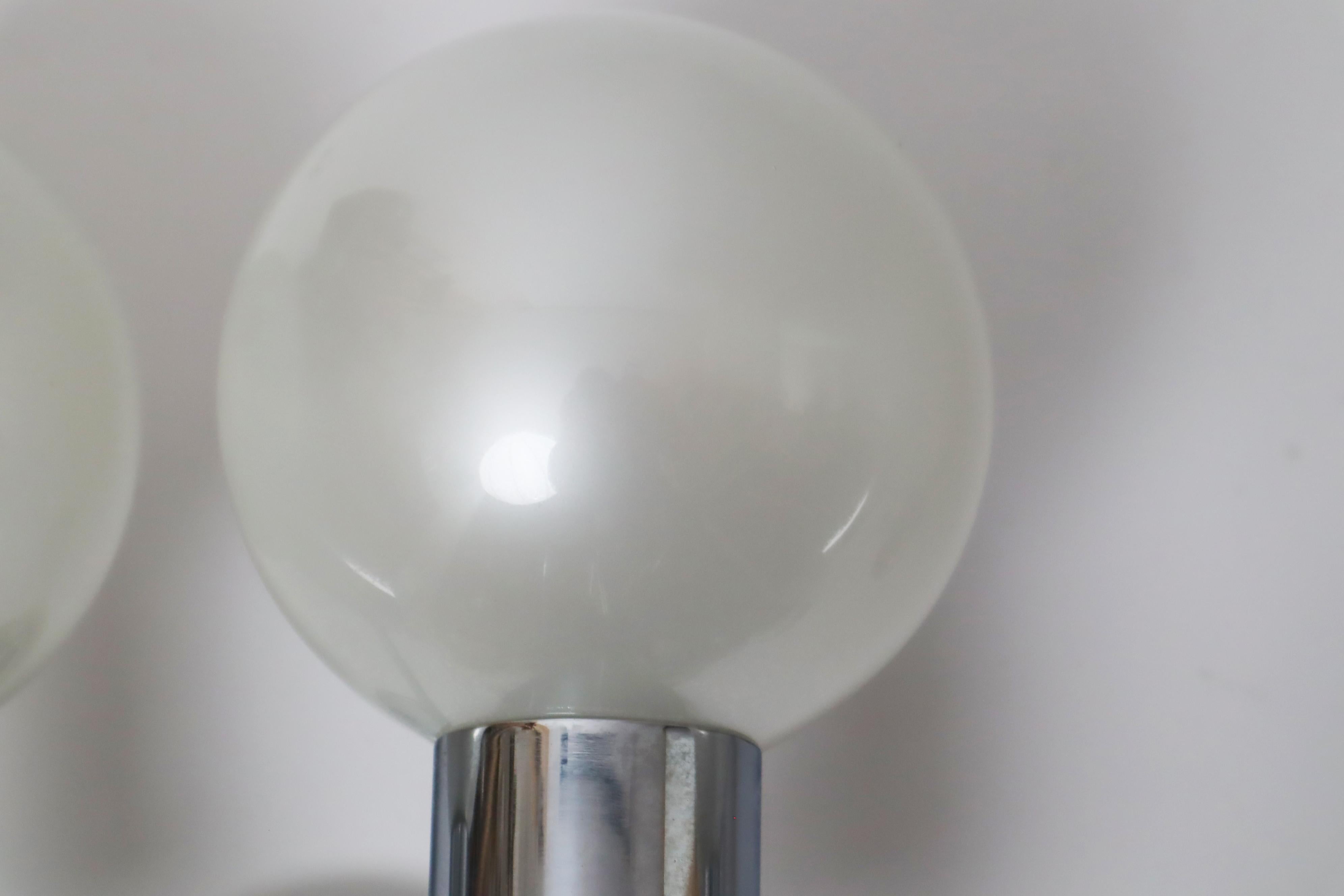 Large Shiny Pearl Set of 2 Wall Lights by Motoko Ishii, Germany 1970s For Sale 4