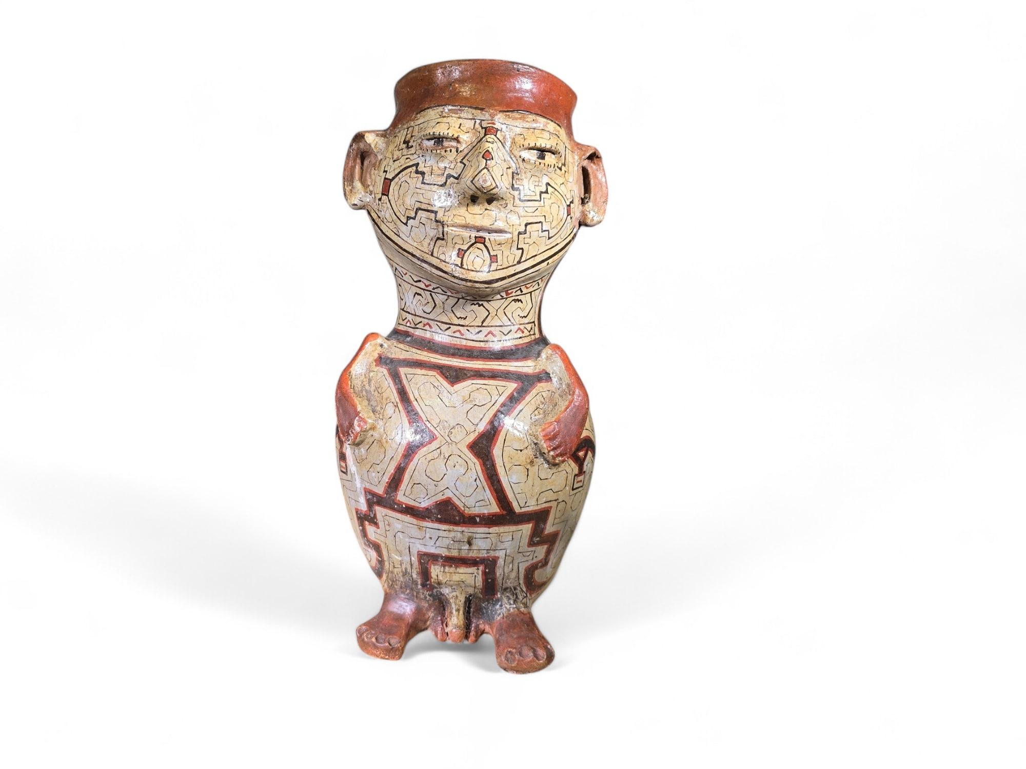 Grande vaso Shipibo in argilla peruviana - Inizio del XX secolo in vendita 12