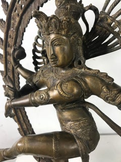 Large Shiva Hindu Bronze Sculpture