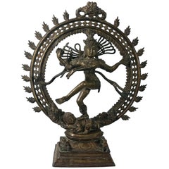 Large Shiva Hindu Bronze Sculpture