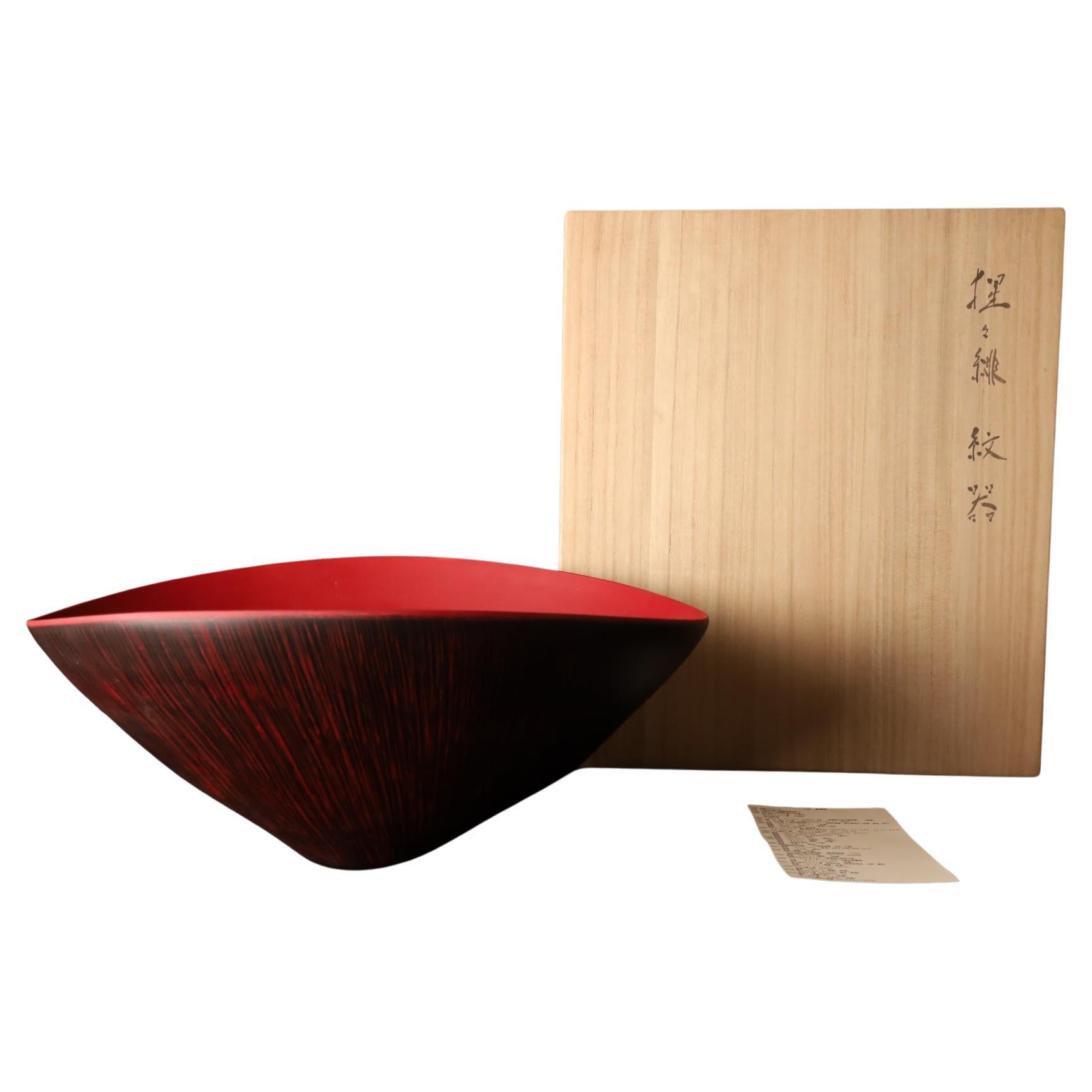 Große Shojōhi inspirierte Schale von Yamada Akira (Kyoto Ware) im Angebot