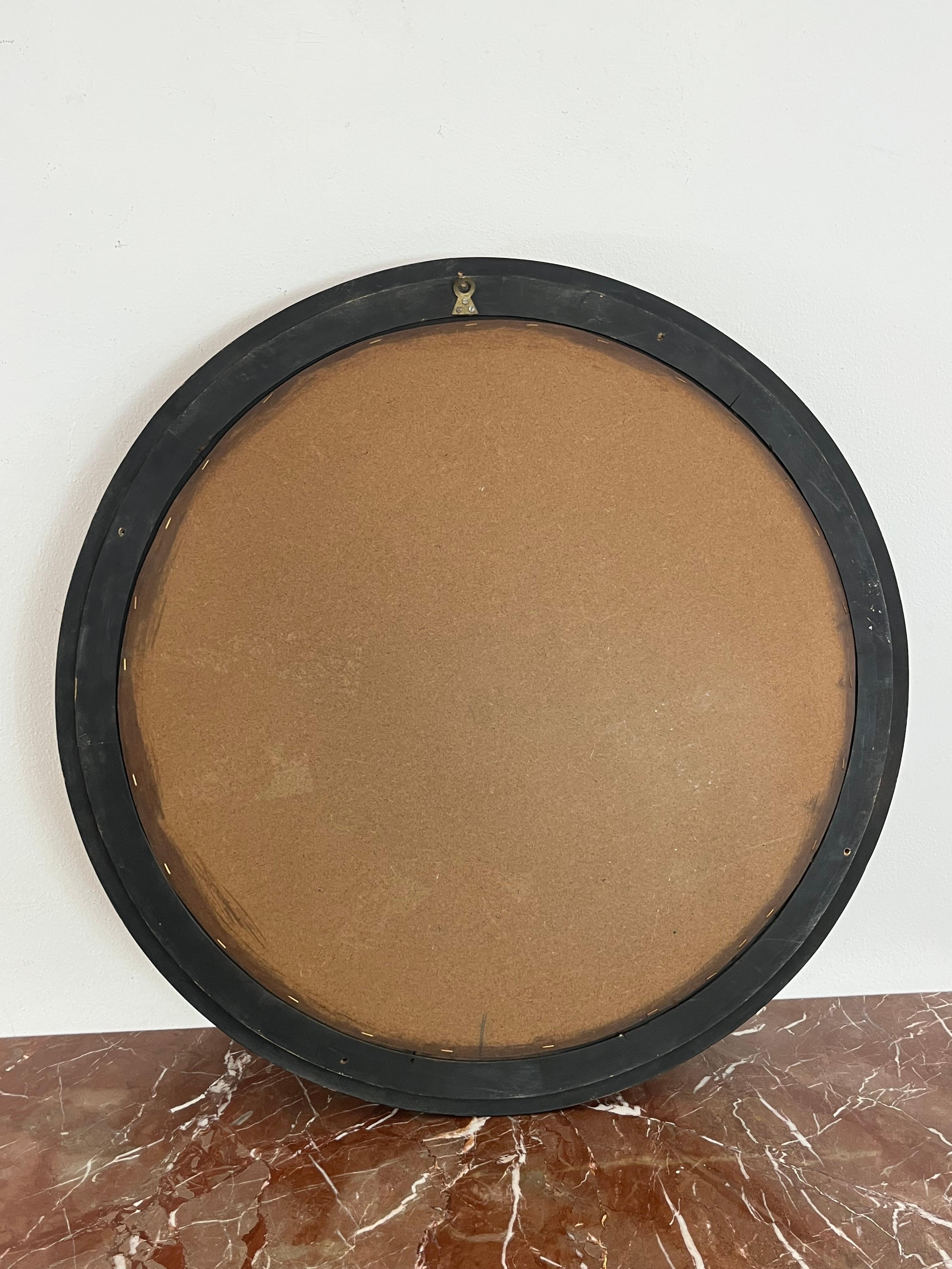Large Sicilian Mid-century Decorated Wall Mirror, 1950s For Sale 2