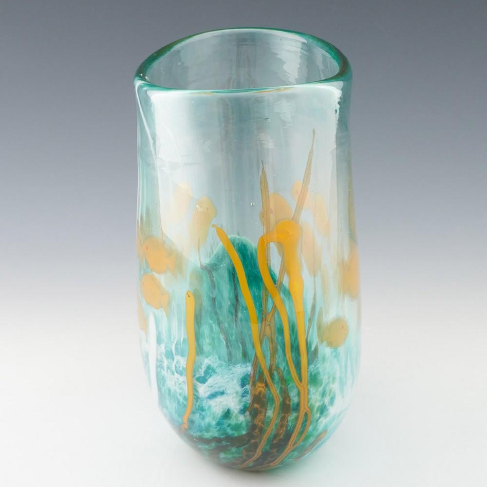 Large Siddy Langley Reef Graal Vase 2004 In Good Condition For Sale In Tunbridge Wells, GB
