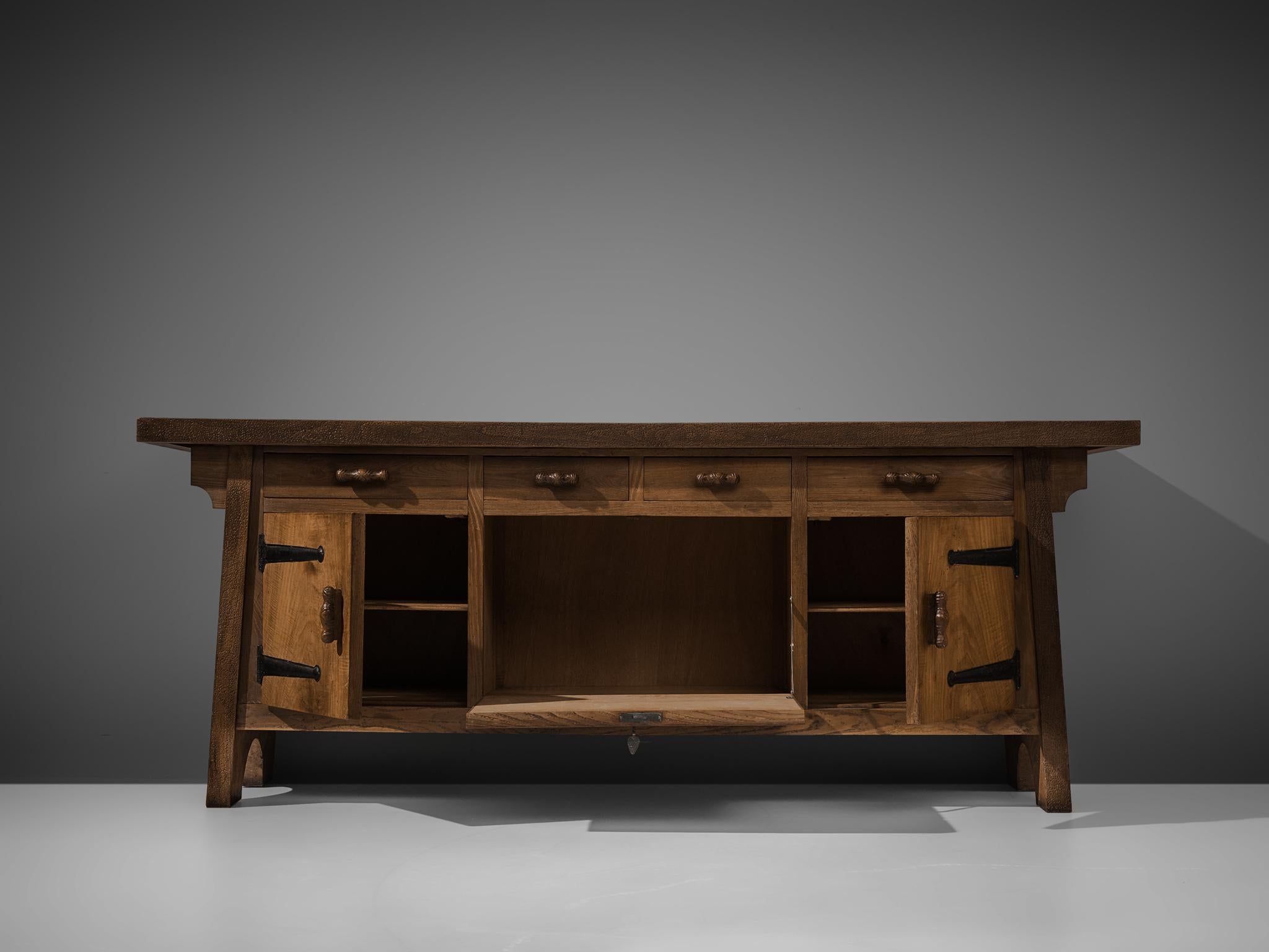 Large Sideboard by Ernesto Valabrega in Oak 1