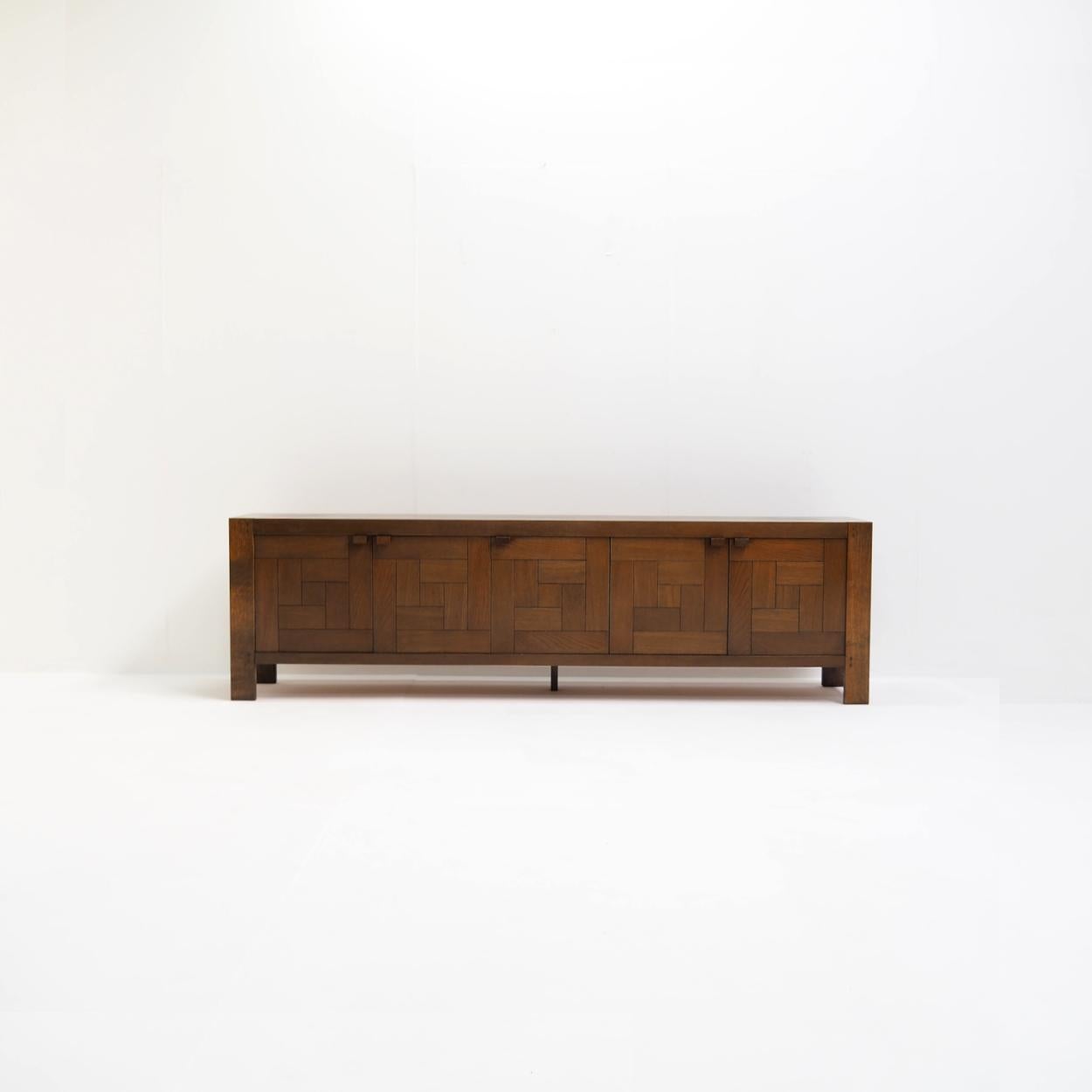 Belge Grand buffet de Frans Defour pour Defour, Belgique, années 1970