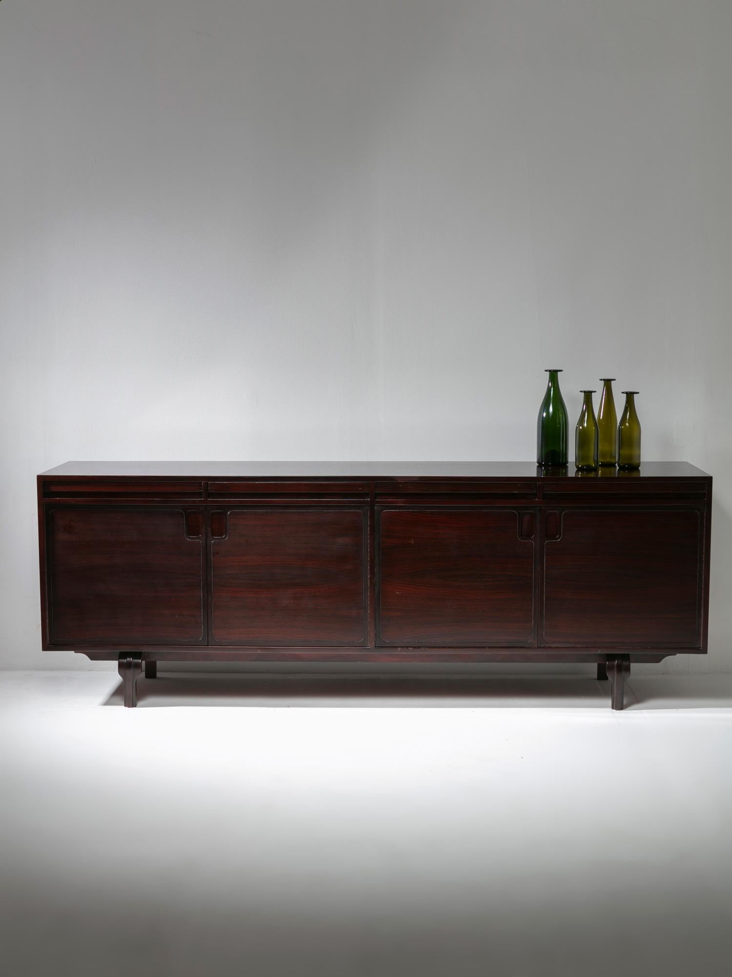 Wood Large Sideboard by Renato Magri for Cantieri Carugati