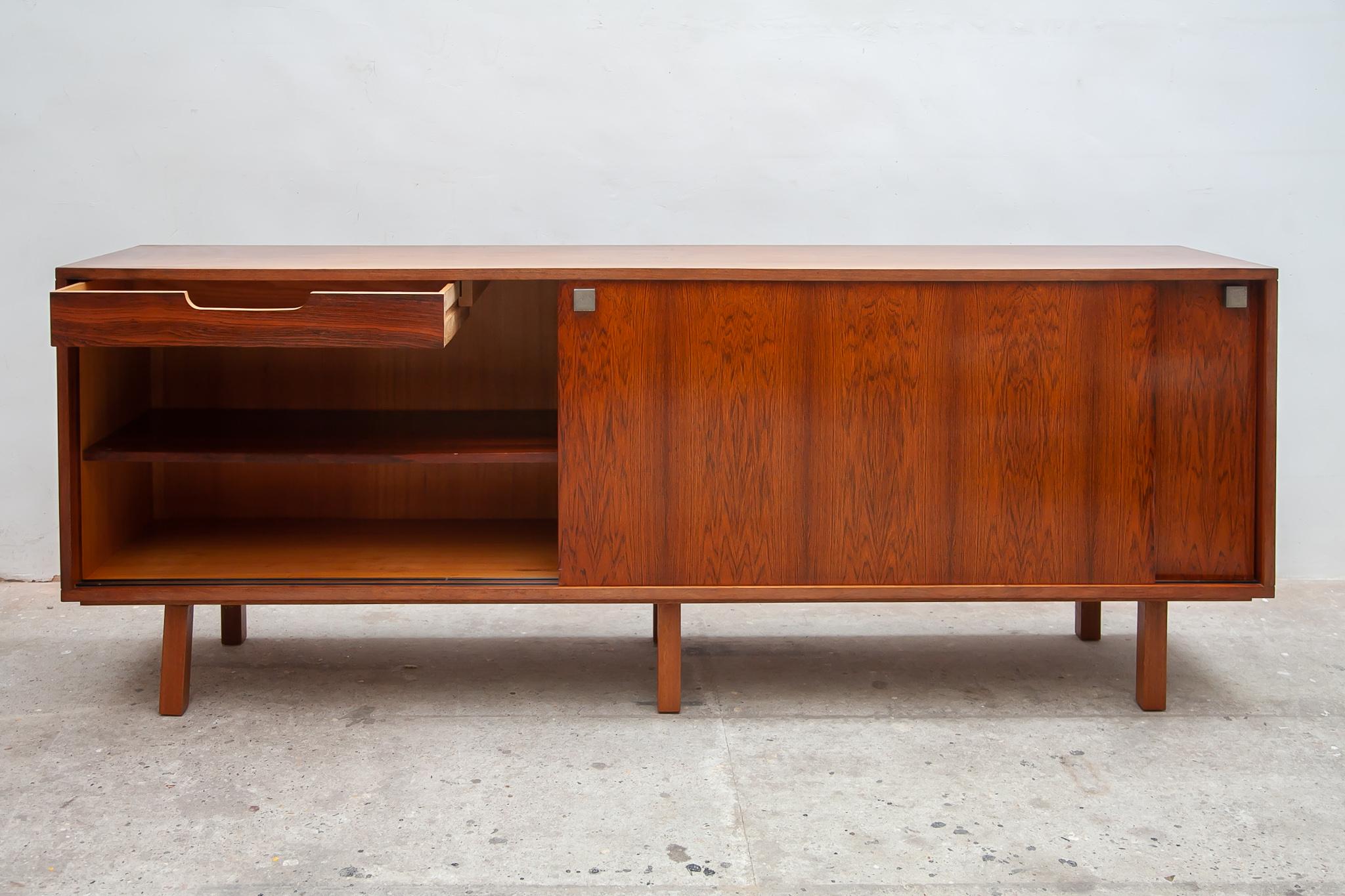 Hand-Crafted Large Sideboard Designed by Alfred Hendricks for Belform, Belgium, 1960s For Sale