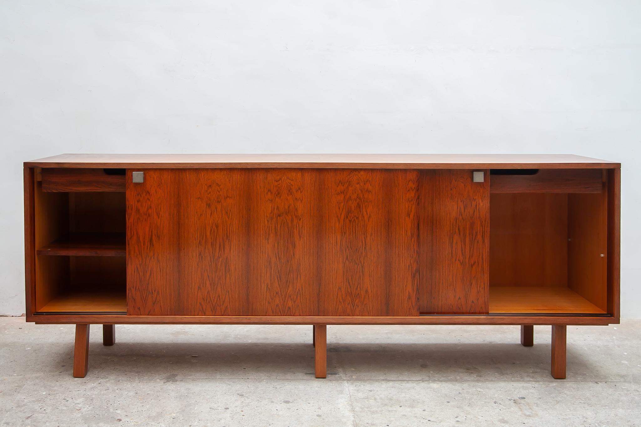 Wood Large Sideboard Designed by Alfred Hendricks for Belform, Belgium, 1960s For Sale