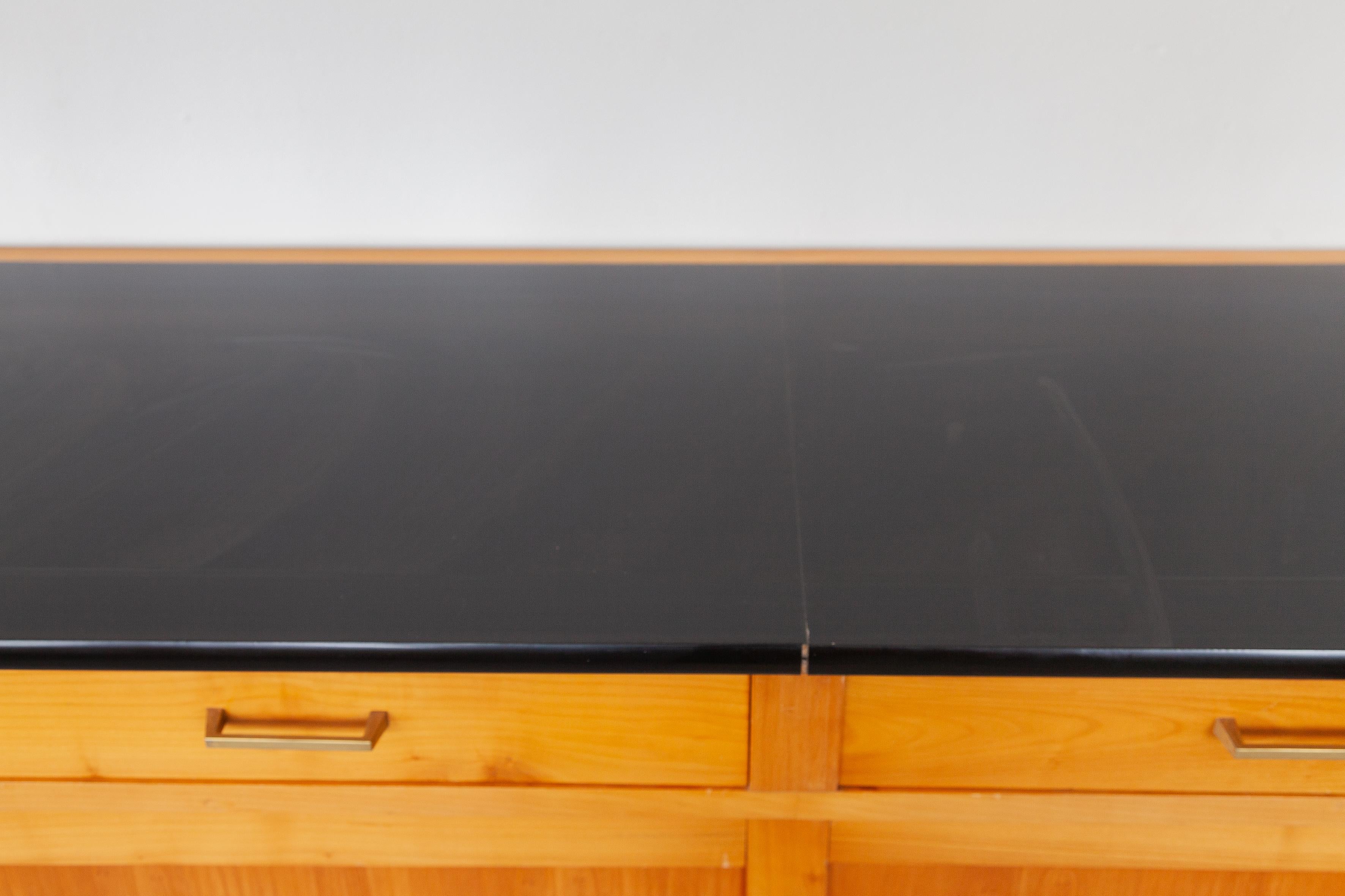 Mid-20th Century Large Sideboard in Ash Wood, 1960s For Sale