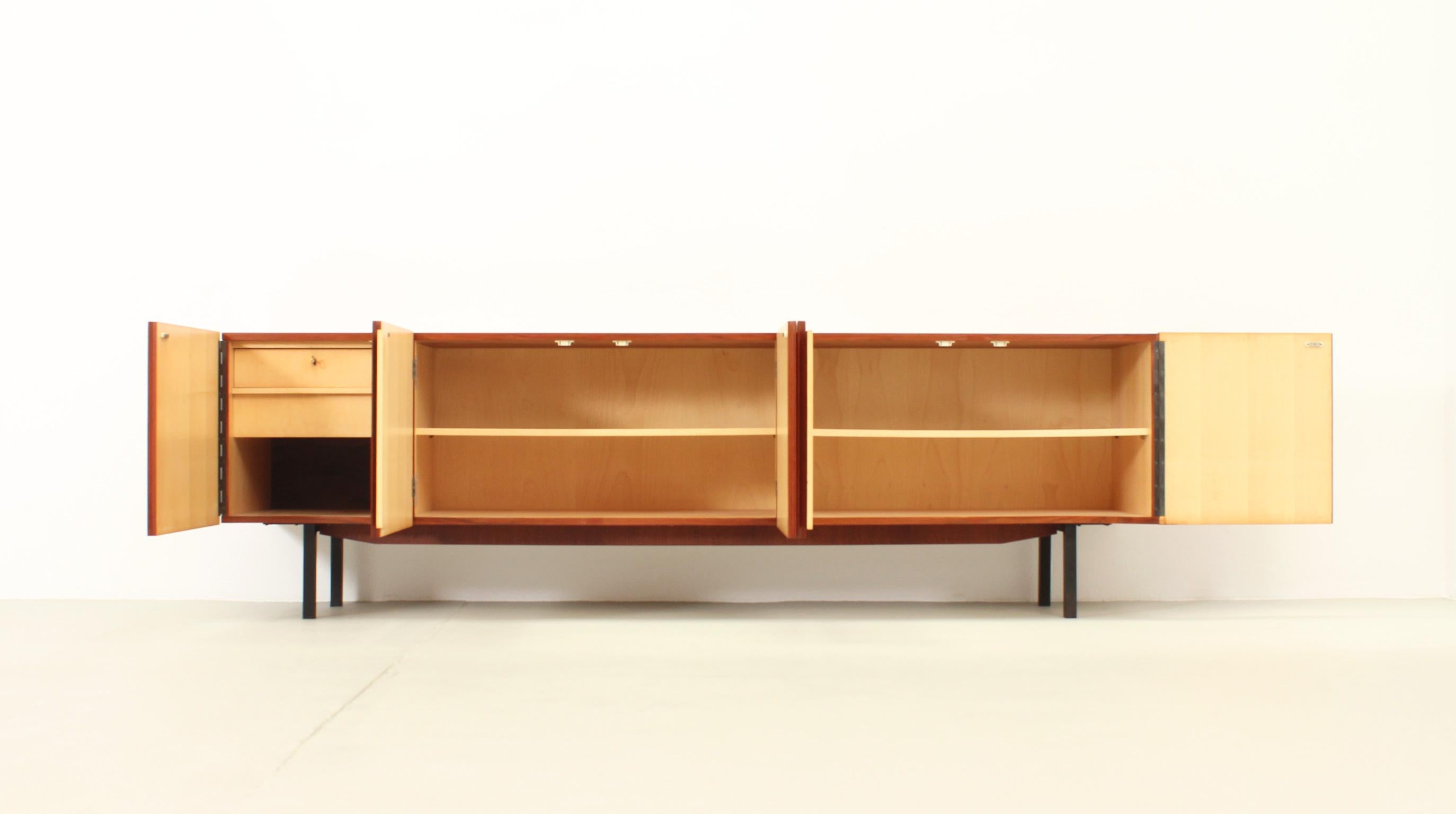 Large Sideboard in Teak Wood from 1960's, Germany For Sale 4